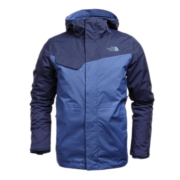 北面（The North Face）三合一冲锋衣男装两件套春季新款上衣运动户外舒适保暖防风外套 2UC3LKM/深蓝色 M