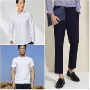 京东PLUS：YOUNGOR 雅戈尔 免烫衬衫*1+修身西裤*1+圆领T恤*1