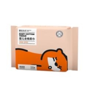 POMPOM LIFE 蓬松生活 洗脸巾棉柔巾干湿两用洗面巾母婴绵柔巾 干湿两用一次性洁面巾 婴儿棉柔巾100抽*3包