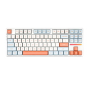 VGN V87/V87PRO 三模连接 客制化机械键盘 IP联名款 gasket结构 全键热插拔 V87 草莓布丁轴 果冻橙
