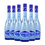YANGHE 洋河 蓝优52度480ml*6瓶浓香型白酒酒水口感绵柔(无礼袋袋子)