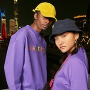 补贴购：LACOSTE 拉科斯特 情侣装春夏时尚运动落肩圆领卫衣
