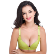 PEANOJEAN性感内衣女无钢圈文胸小胸聚拢中模杯舒适无痕一片式调整型胸罩W2116 黑色 70B
