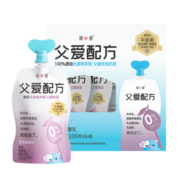 简爱父爱配方西梅苹果吸吸酸奶0%蔗糖100g*6袋 无蔗糖酸奶 下午茶