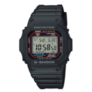 卡西欧(CASIO)手表G-SHOCK经典太阳能电波小方块接头时尚运动男表 GW-M5610U-1