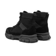 SKECHERS 斯凯奇 女鞋秋冬季女子绑带户外工装鞋高帮马丁靴女167103