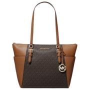 迈克.科尔斯（MICHAEL KORS）MK女包 奢侈品Charlotte托特包单肩包 棕色 35T0GCFT3B BROWN