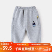 嘟嘟家 男童加绒裤子秋装宝宝秋冬屁屁裤