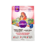 HALO 自然光环 三文鱼白鱼小型犬成犬狗粮 4.54kg