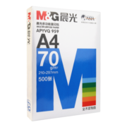 晨光（M&G）a4打印纸复印纸a4纸单包双面打印纸整箱白纸草稿纸学生办公用纸 70g 蓝晨光 A4 500张
