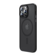 邦克仕(Benks)苹果14Pro磁吸手机壳 iPhone14Pro软边防摔保护套 亲肤硅胶保护壳 磨砂防指纹 黑色