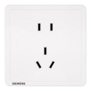 SIEMENS 西门子 致典 正五孔单只装 雅白色