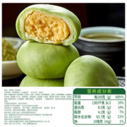 比比赞冰皮绿豆饼抹茶味500g箱绿豆糕点面包早餐小吃休闲网红零食