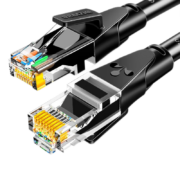 山泽 六类网线 CAT6类千兆高速网络跳线 八芯双绞非屏蔽成品网线电脑宽带工程家用监控宿舍网络连接线 1米-千兆圆线 WD6010