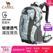 CAMEL 骆驼 轻便户外徒步登山包女双肩包战术背包男露营包旅行专业爬山包
