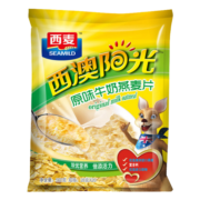 西麦原味牛奶燕麦片560g袋 冲饮谷物代餐粉营养早餐膳食纤维独立包装