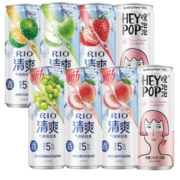 锐澳（RIO）预调 鸡尾酒 果酒 清爽8度 330ml*6罐+赠气泡水*2罐（5种口味）