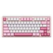 VGN VXE75 铝坨坨 三模连接 客制化机械键盘 gasket结构 铝合金机身CNC 全键热插拔 预售VXE75 冰莓冰淇淋轴 冰桃粉