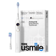 usmile 笑容加电动牙刷 成人声波震动电动牙刷 情侣款送男友/送女友 Y10PRO水白色
