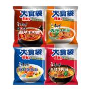 康师傅方便面 大食袋红烧牛肉*5+香辣*5+酸菜*5+鲜虾*5袋 泡面整箱速食