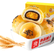 良品铺子 芋泥流心 蛋黄酥 面包早餐日式雪媚娘 夹心网红休闲零食 320g
