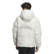 adidas 阿迪达斯 男士秋冬新款连帽大LOGO时尚舒适保暖羽绒服IS0372
