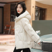 雪中飞 连帽立领短款女式羽绒服