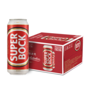 超级波克（SUPER BOCK）黄啤500ml*12听装 啤酒整箱装