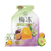plus会员:溜溜梅 梅冻天然青梅+百香果果冻 120g/袋