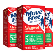 Move Free益节氨糖软骨素 维骨力绿瓶120粒*3 美国进口氨基葡萄糖营养品