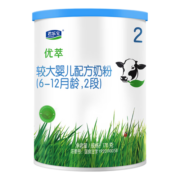 君乐宝有机优萃2段较大婴儿配方奶粉170g听装(6-12个月较大婴儿适用)