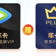 腾讯视频VIP年卡12个月卡 赠 京东PLUS年卡十二个月