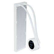 SAMA先马XW360W-PLUS无风扇白色主机箱一体式水冷CPU散热器 2.8英寸自定义IPS