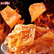 聚划算百亿补贴：盐津铺子 香脆豆皮辣条 10包