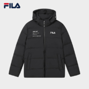京东百亿补贴：FILA 斐乐 男款连帽羽绒服 F51M349901ABK