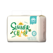 盛夏光年Summer夏日么么茶拉拉裤 婴儿成长裤超薄透气加大码 纸尿裤NB码30片（0-5kg）