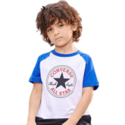 匡威（Converse）Converse 匡威儿童装男童短袖t恤夏季新款打底衫小女孩半袖套头衫 马扎兰(黑白圆标) 140cm/(S)