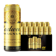 PLUS会员：Budweiser 百威 高麦芽度精酿 黑金啤酒  500ml*12听
