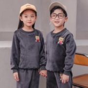 拍2件 儿童加绒卫衣/卫裤可选共2件