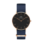 丹尼尔惠灵顿（DanielWellington）DW手表情侣表36mm尼龙带超薄欧美石英腕表生日礼物DW00100282