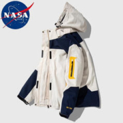 NASADKGM 官方联名冲锋衣外套男女情侣三合一连帽登山春秋冬季防风夹克男