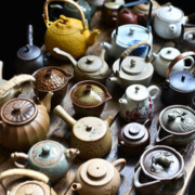 TAOMI 陶迷 茶壶单壶清仓特价陶瓷泡茶壶家用白瓷汝窑功夫茶具茶水分离紫砂壶