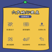 文凌 鼠标垫KAWS芝麻街创意桌面垫办公电脑游戏防滑垫
