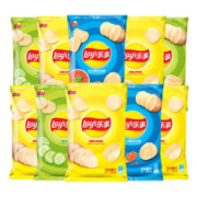 Lay's 乐事 薯片混合10包（原味+黄瓜味+红烩味）400g+赠品桂格即食燕麦片400克
