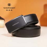 SHERIDAN 喜来登 新款 男士牛皮自动扣腰带 时尚商务裤带 生日礼物 礼盒装 SH521565S