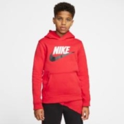 NIKE 耐克 官方男童大童套头连帽衫卫衣加绒针织叠搭舒适柔软CJ7861