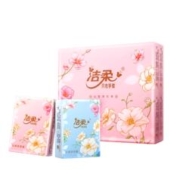 plus会员、概率券:洁柔手帕纸 山室茶花香4层7片12包+增洁柔湿巾10片