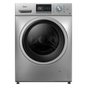 美的（Midea）滚筒洗衣机全自动 QY1 洗烘一体 祛味空气洗 巴氏除菌洗 变频电机 简尚系列 10公斤 MD100QY1