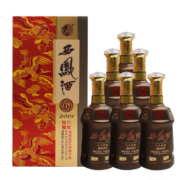西凤酒6年六年陈酿绵柔凤香型白酒中秋送礼 45度6年500ml*6