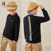 Hush Puppies 暇步士 儿童针织衫 钻石黑 140cm